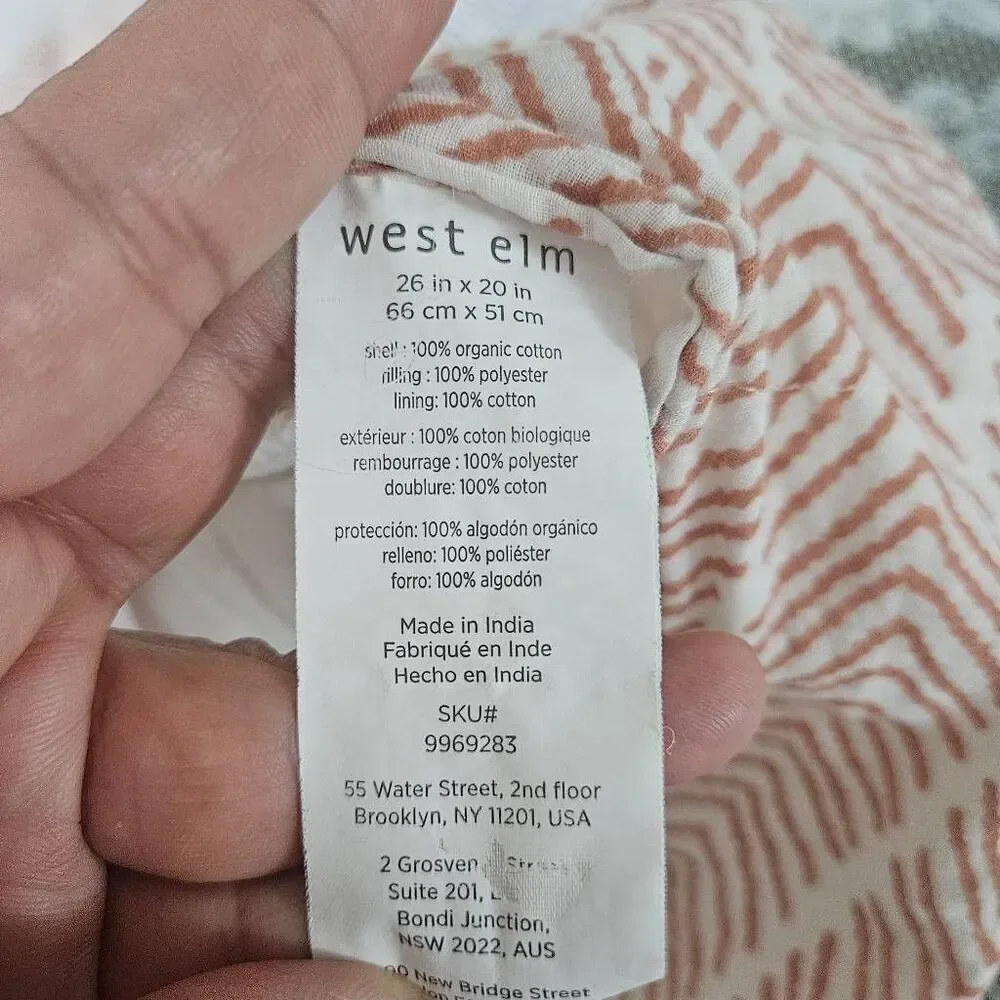 West elm pillow cases